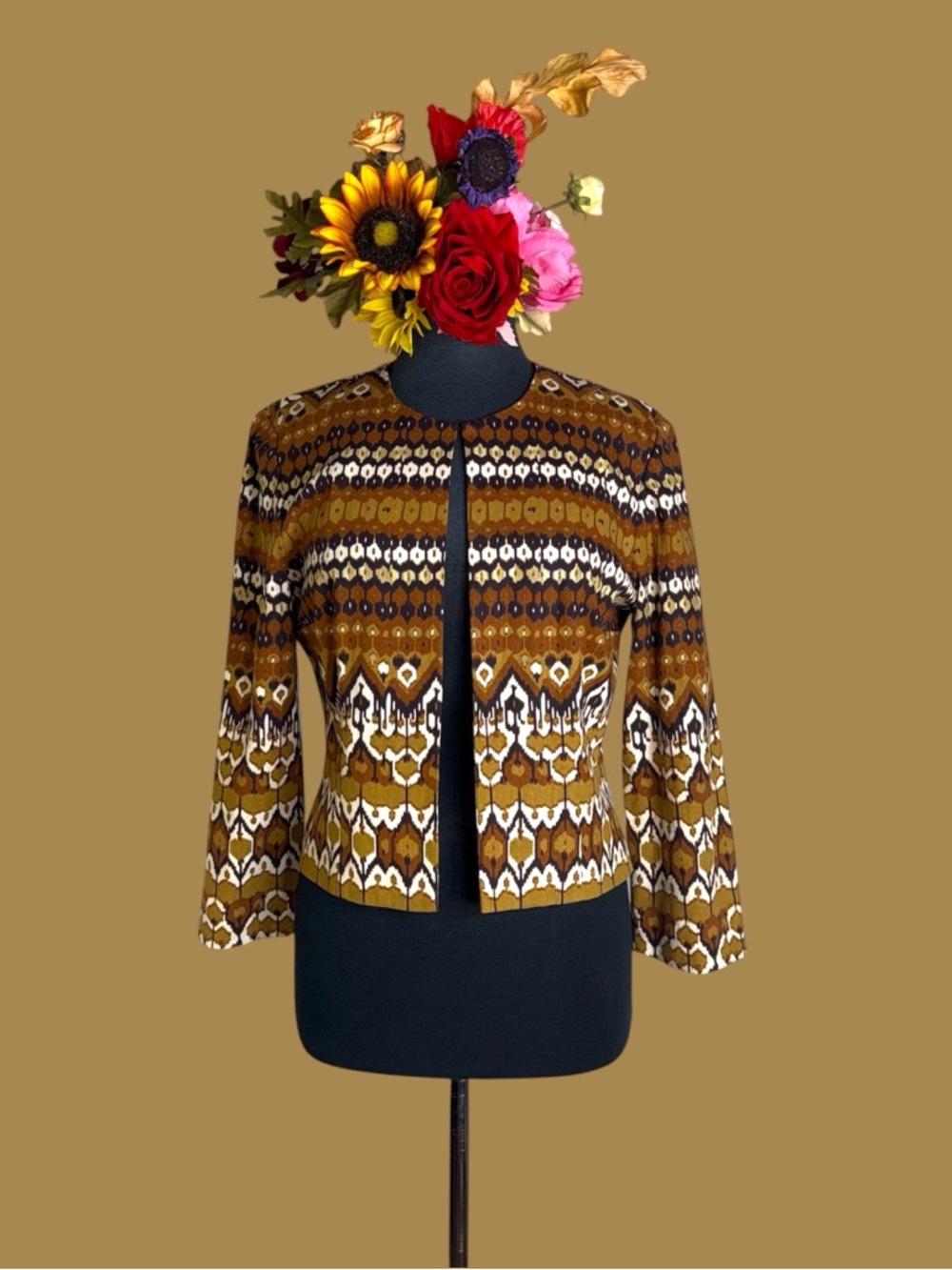 Jessica Howard patterned linen jacket